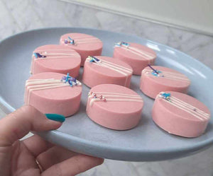 Pink chocolate covered Oreos